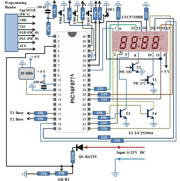 Simple Digital Voltmeter – Microcontroller Based Projects