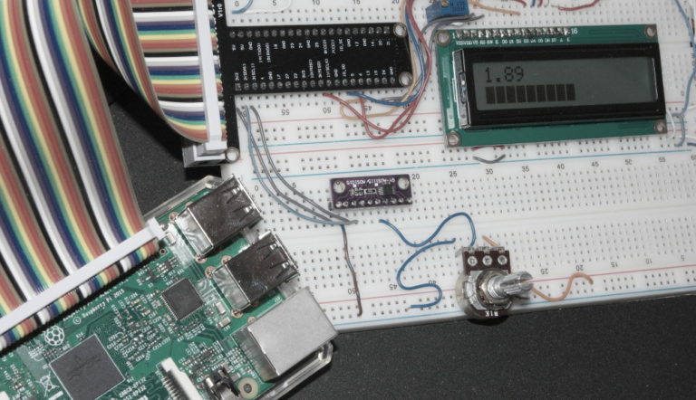 LCD voltmeter based on ADS1015 with Raspberry Pi – Microcontroller ...